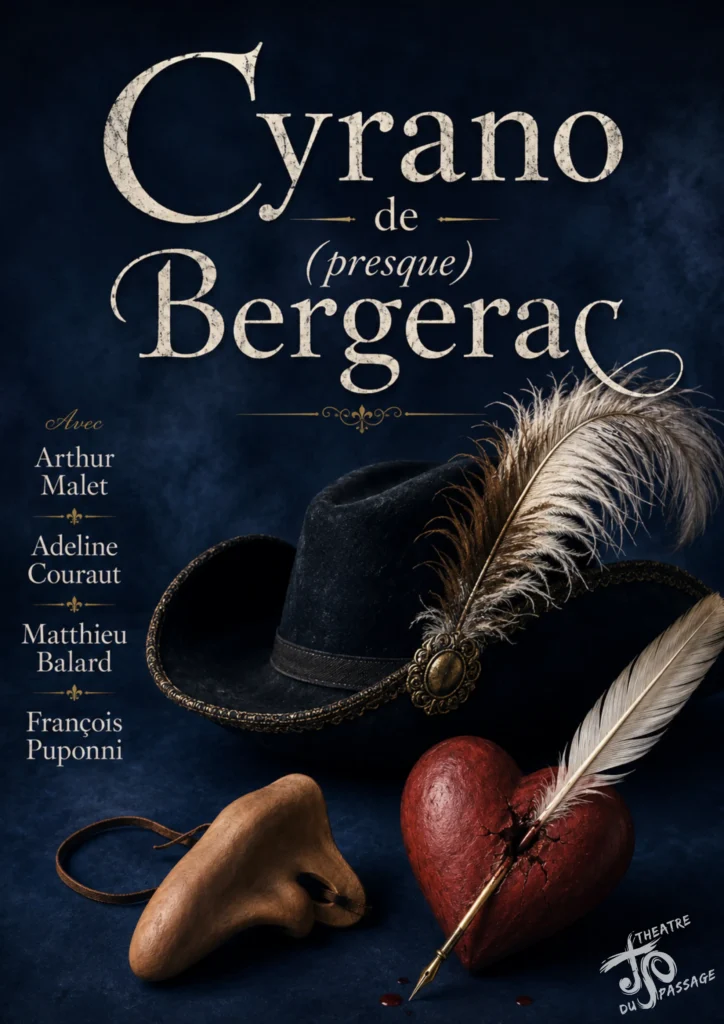 Affiche de théâtre créée par Onze Heures Onze