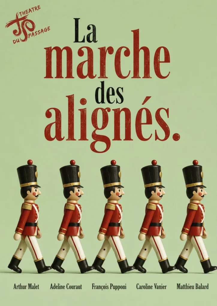 Affiche de théâtre créée par Onze Heures Onze