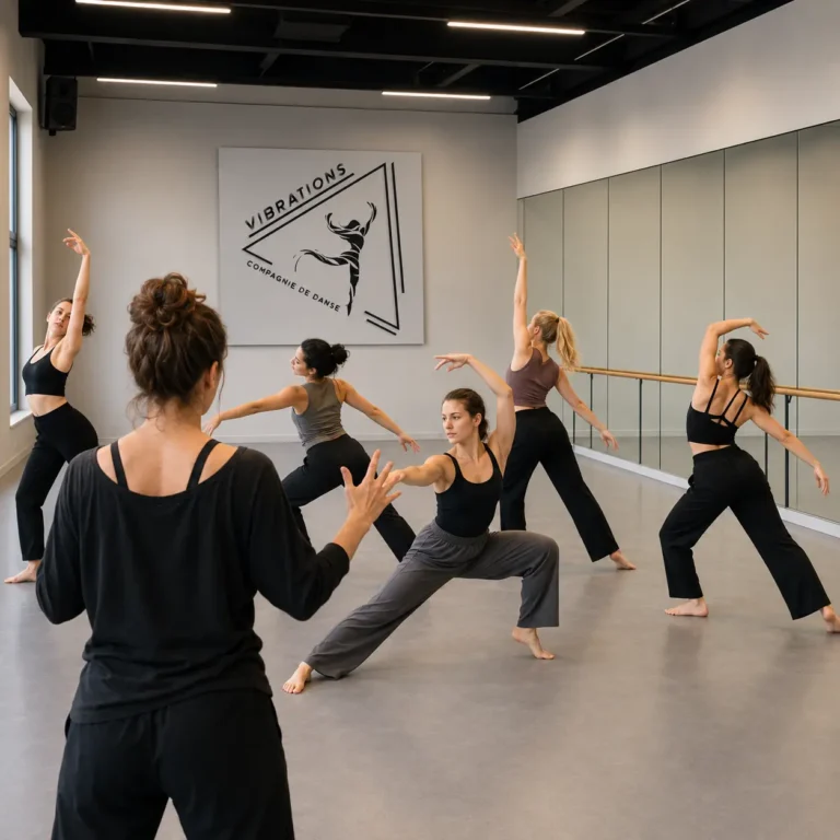 Logo d'une compagnie de danse créé par Onze Heures Onze